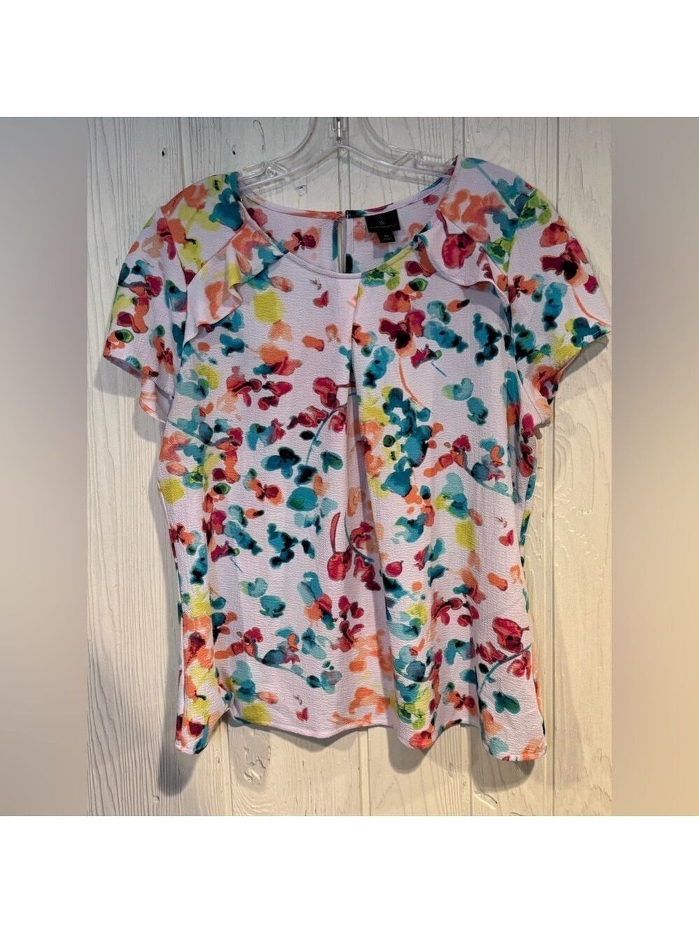 Worthington Multicolor Floral Blouse Extra Large